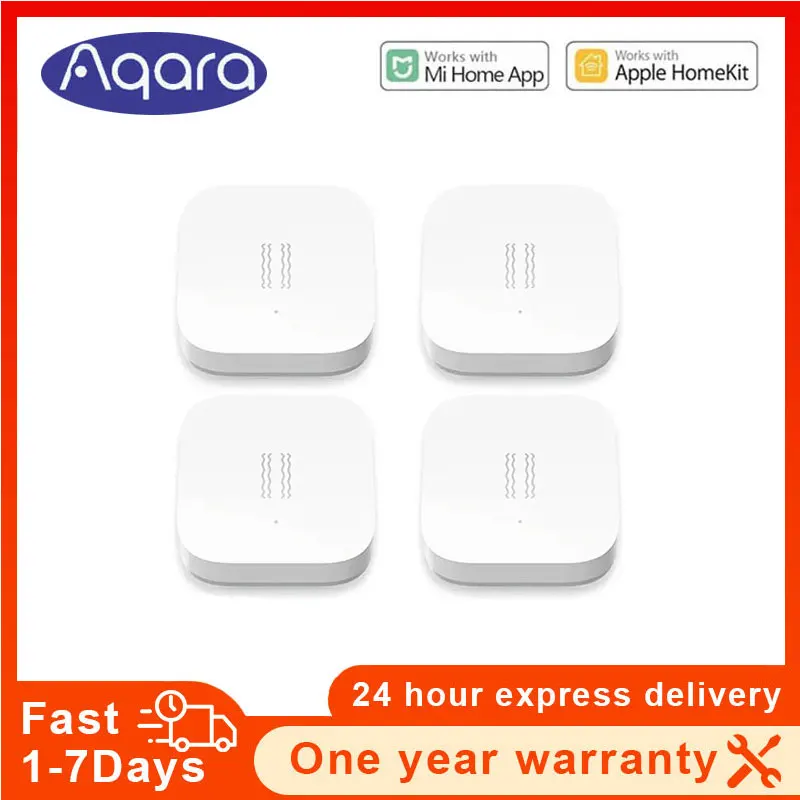 Aqara Smart Vibration Sensor Zigbee Motion Shock Sensor Detection Alarm Monitor Giroscopio Integrato Per Xiaomi Mijia Smart Home