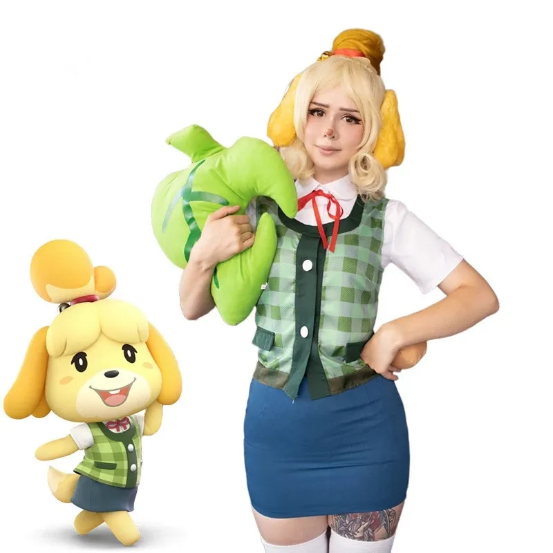 Animal Crossing Maggie Cosplay Costume Gioco Animal Crossing New Horizons Costume Donna Uniforme Outfit Tail Headwear