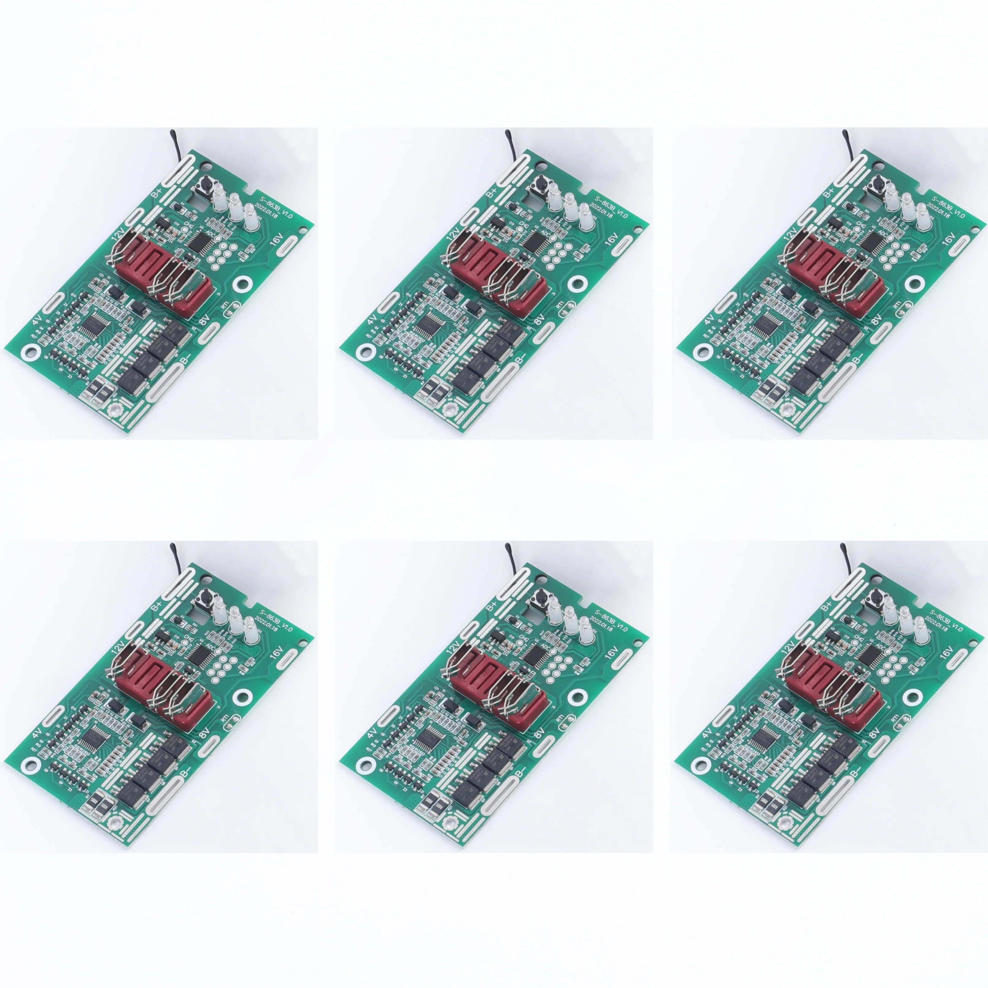 6 Unità Bms Pcb Sostituzione Per Einhell Ozito 18V Power X Change 18V 2Ah 3Ah 4Ah Batteria Akkupack Agli Ioni Di Litio Per 4511395 451139