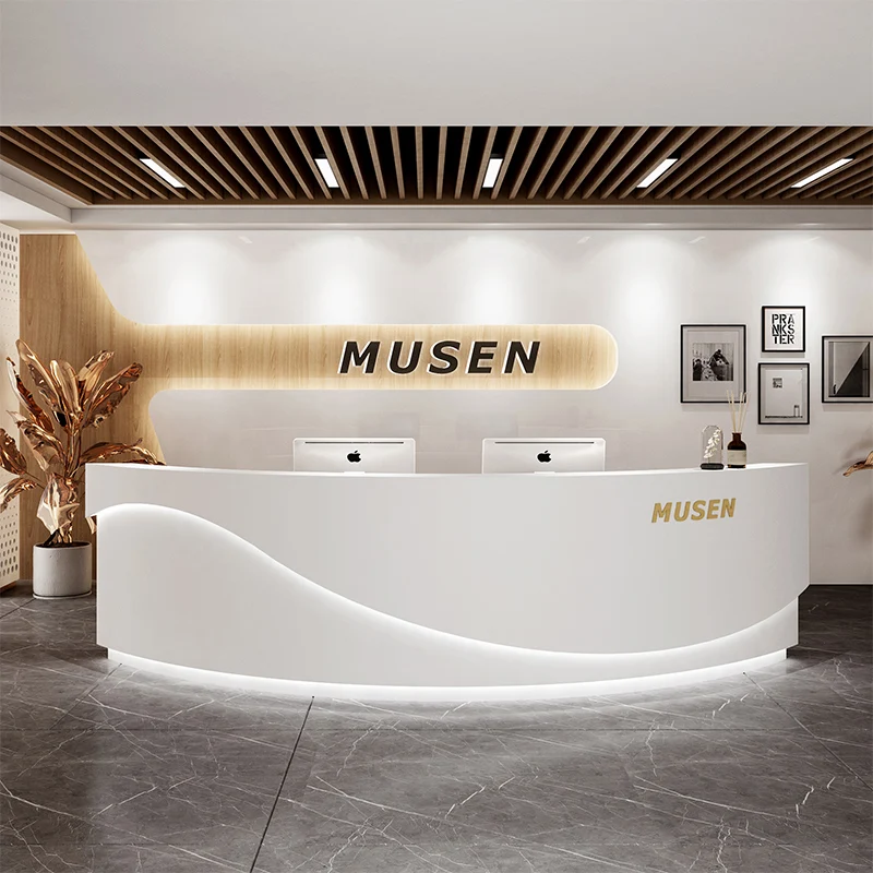 Banco Cassa Banco Negozio Parrucchiere Checkout Banco Reception Estetico Cash Light Tavolo Di Lusso Mocador Negocio Mobili Bar