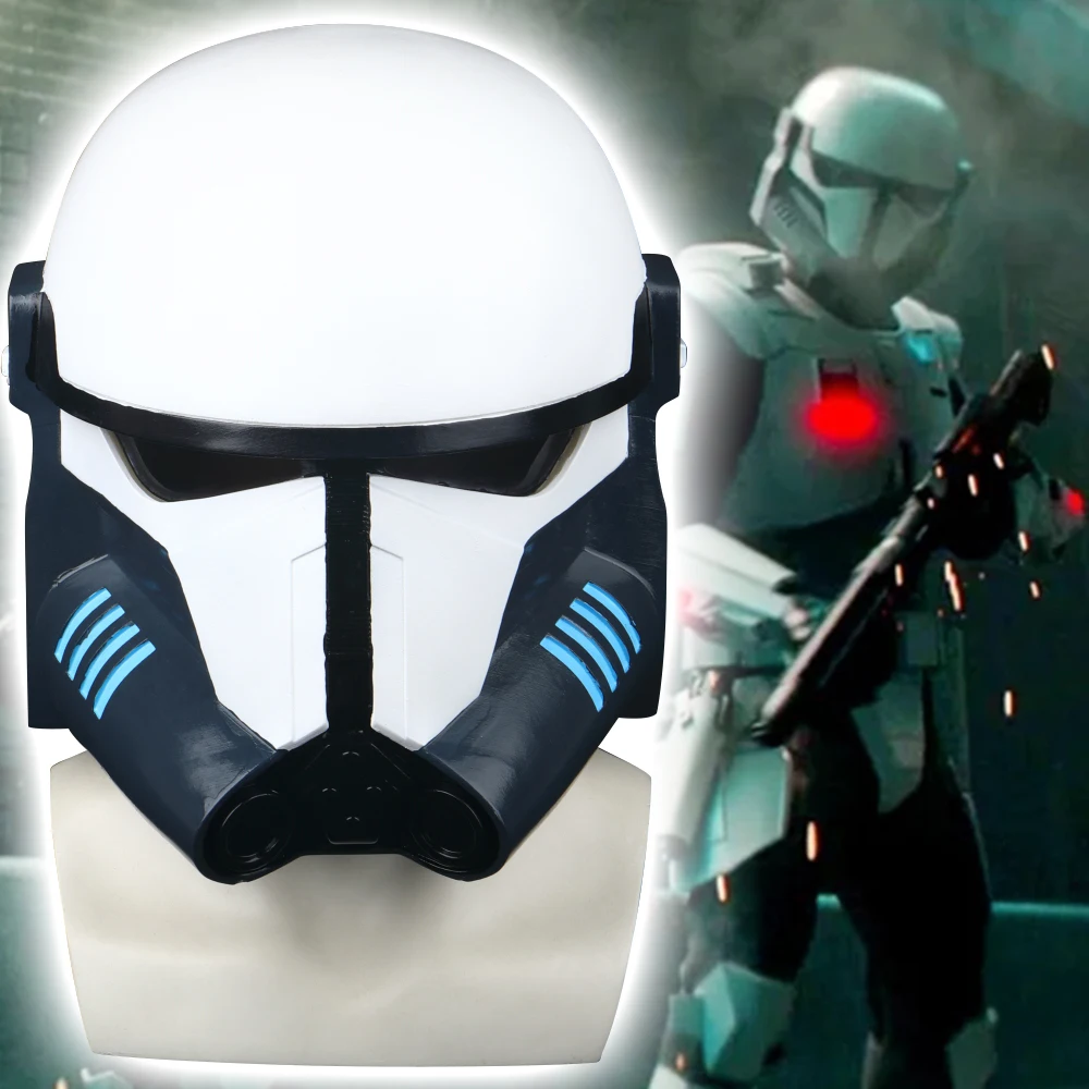 Caschi Disney The Mandalorian Imperial Blinded Commando Helmet Halloween Cosplay Mandalorian Masks Puntelli