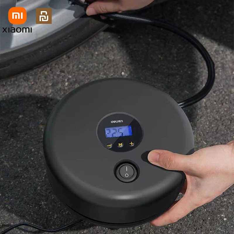Xiaomi Youpin Inflatable Pump Air Compressor Pump Lcd Screen Portable Tyre Inflator Electric Motorcycle Auto Inflatable Air Pump