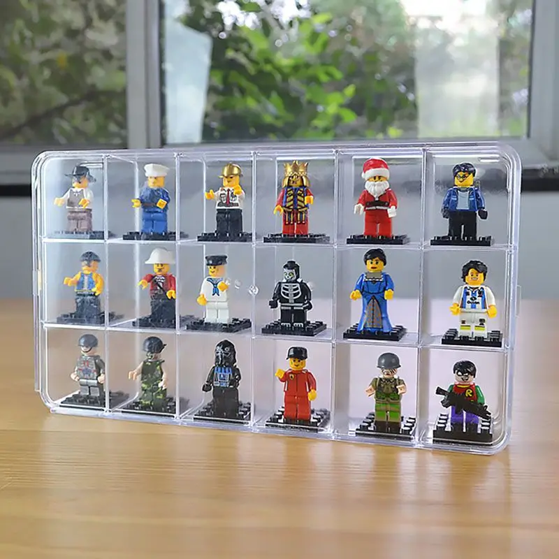 Figura Espositore Scatola Di Raccolta Di Figurine Figure Acriliche Scatola Cieca Trasparente Scatola Fatta A Mano Minifigure Storage Per Lego