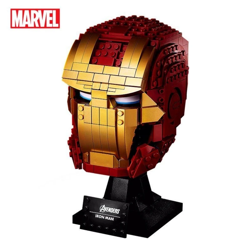 Marvel Iron Man Assemblato Modello Avatar Compatibile Con Lego Building Blocks Assembly Ornaments Boy Gift Collezione Commemorativa