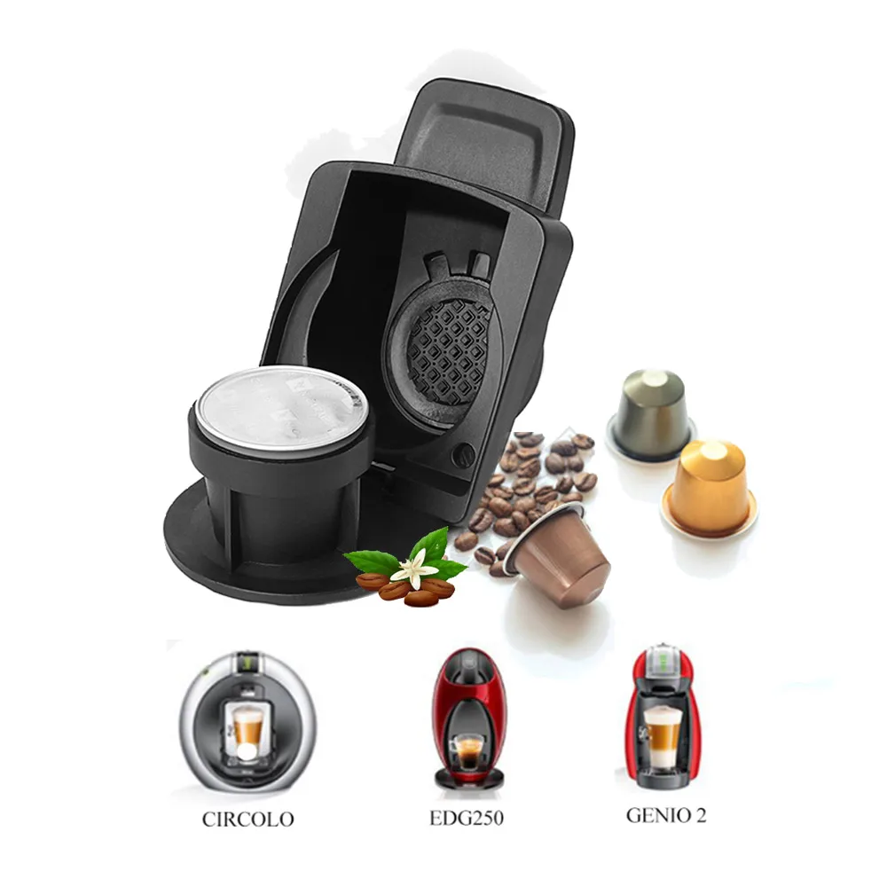 Adattatore Caffè Dolce Gusto Per Capsule Originali Nespresso Cialde Riutilizzabili Converti Per Macchina Da Caffè Dolce Gusto Circolo Genio 2