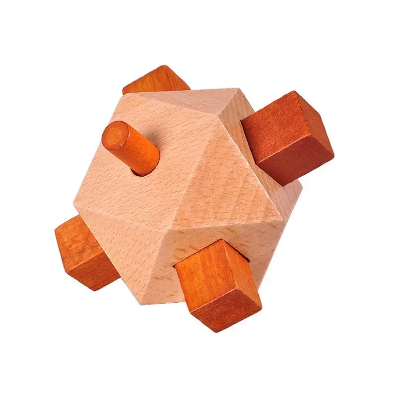 Nuovo 3D Wood Rompicapo Puzzle Mind Iq Game Per Adulti Bambini