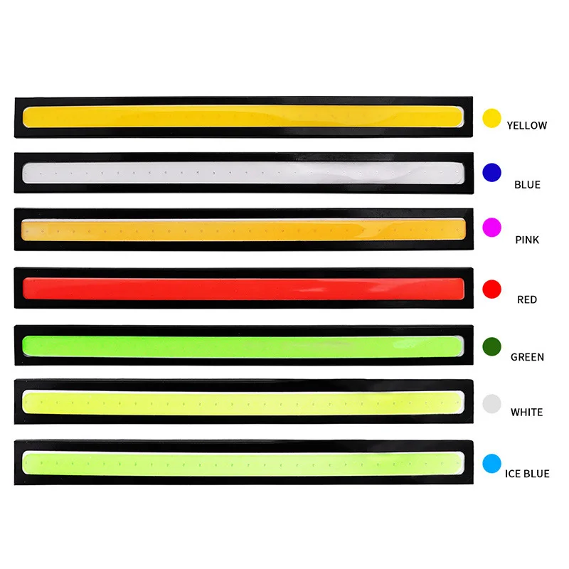 Super Bright 17Cm Led Cob Fendinebbia Car Drl Led Strip Daytime Running Light Bar 12V 6500K Auto Interior Styling Strip Lamp White