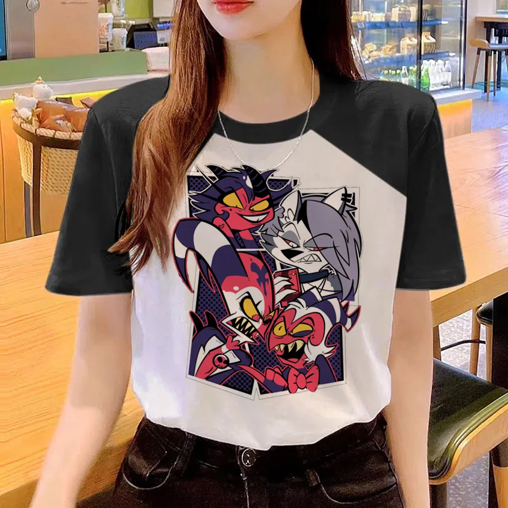 Helluva Boss T Shirt Donna Designer Streetwear Harajuku T-Shirt Donna Anime Designer Clothes