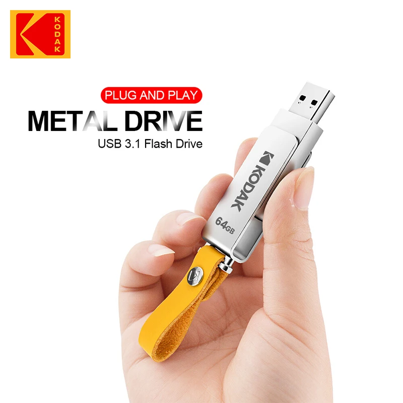 100% Originale Kodak K133 U Disk Usb3.0 Pendrive 64Gb Metal Flash Drive Car Usb3.1 Flash Drive 128Gb 256Gb Memory Stick