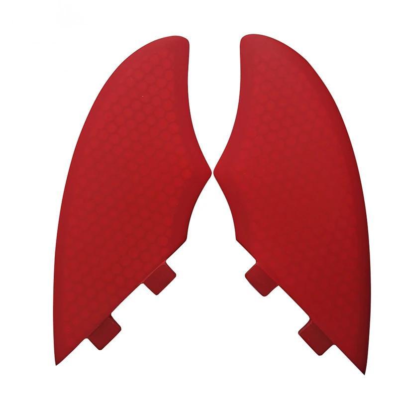 Tavola Da Surf Accesorios Pinne Gemelle Upsurf Fcs Pinne Rosso A Nido D'Ape Doppie Linguette Pinna 2 Pz Per Set Tabla Surf Paddle Board Fin
