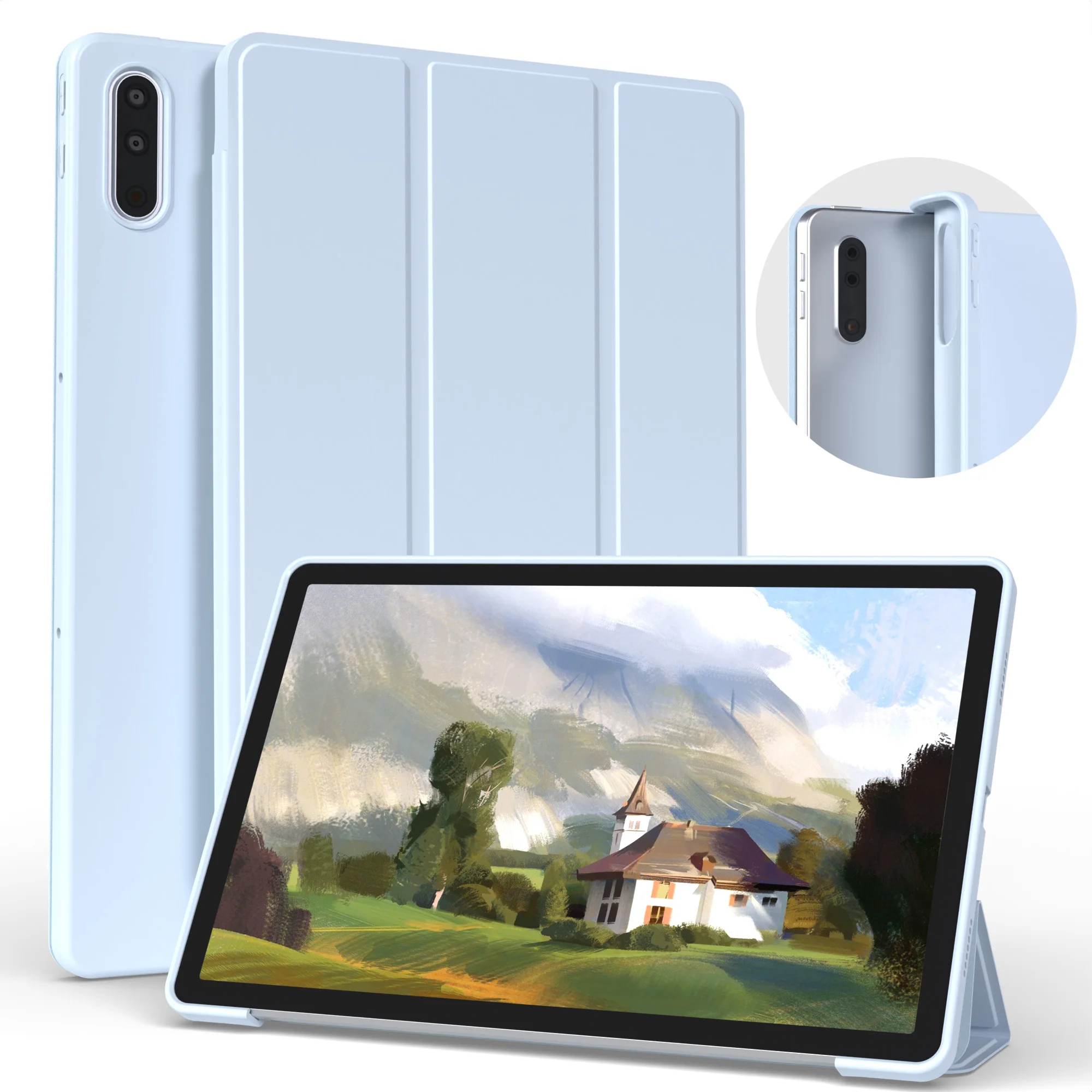 Per Lenovo Tab P11 Pro Case & Lenovo Tab P11 Plus Cover Tb-J606 J616 Supporto Magnetico Tri-Fold Funda Tab P11 Pro J706F 11.2 10.6