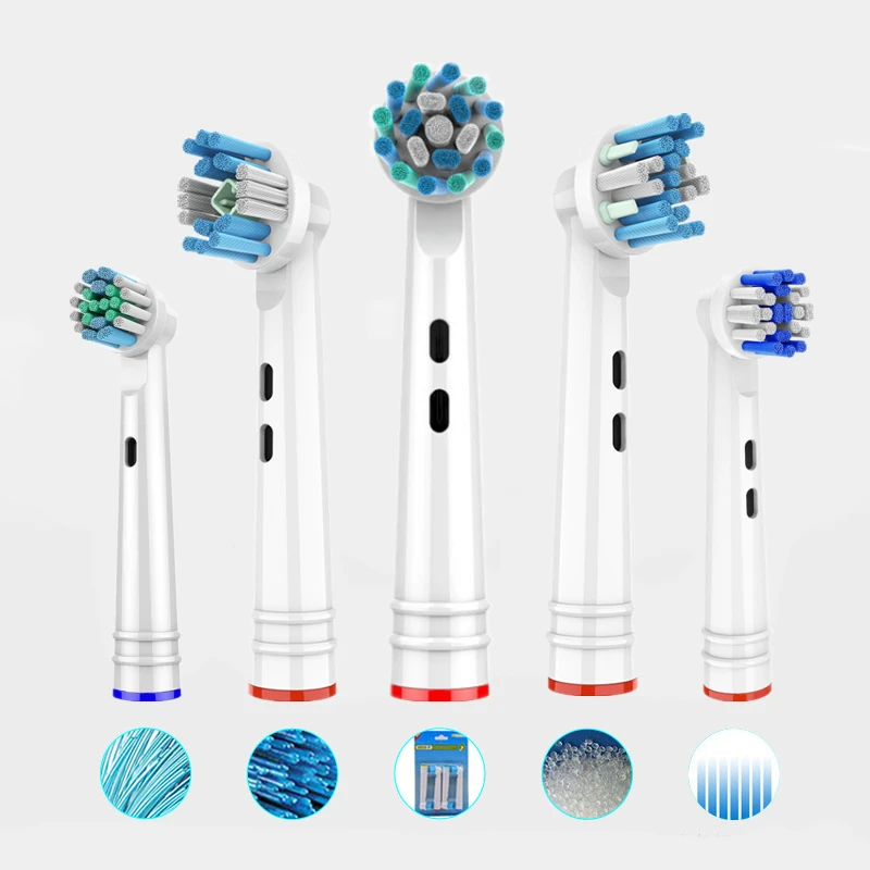 8 Pezzi Testine Di Ricambio Per Azione Trasversale Per Spazzolino Elettrico Oral B Trizone Triumph Vitality D100 D12 D16 D36
