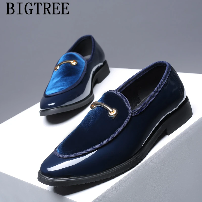 Scarpe In Pelle Verniciata Per Uomo Mocassini Scarpe Italiane Uomo Vestito Luxury Brand Uomo Scarpe Formali Scarpe In Pelle Eleganti Uomo Ayakkabi
