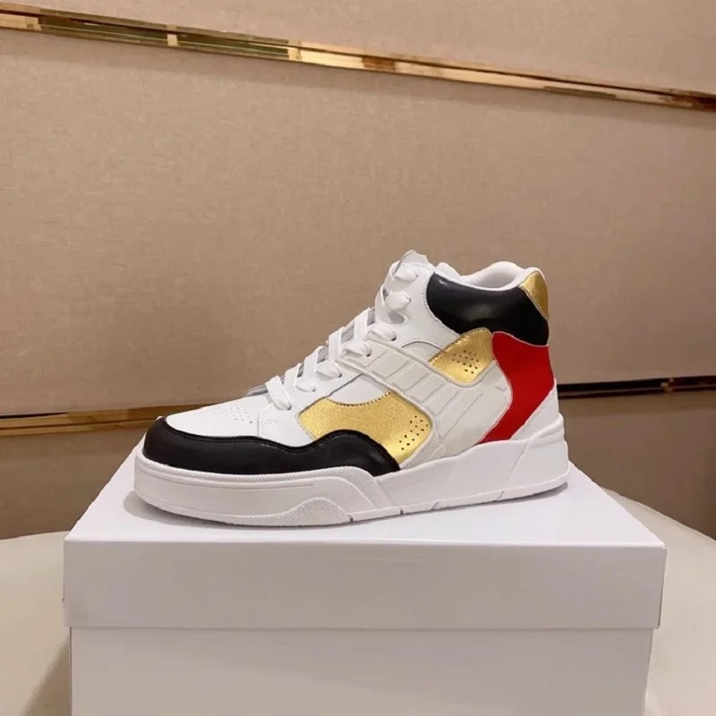 Nuove Scarpe Uomo Bianche Scarpe Da Uomo Hight Top Luxury Sneaker Designer Scarpe Da Uomo