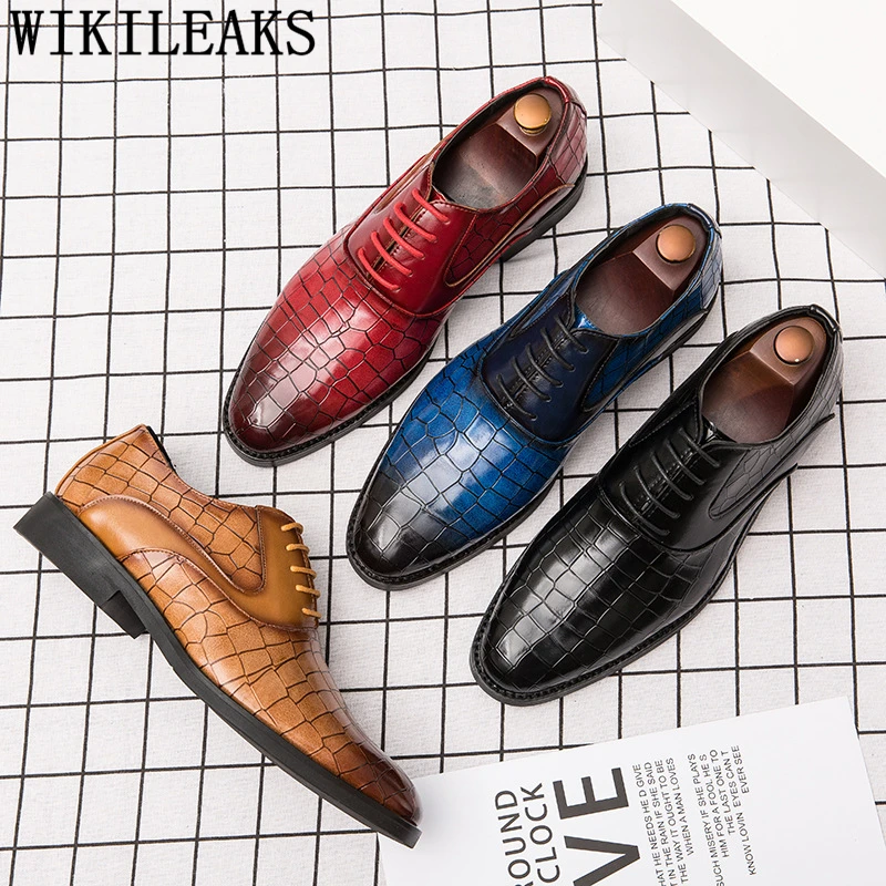 Scarpe Oxford Da Uomo Italiane Scarpe Formali In Pelle Per Uomo Scarpe Firmate Blu Scarpe Moda Uomo Uomo Classiche Zapato Hombre Vestir