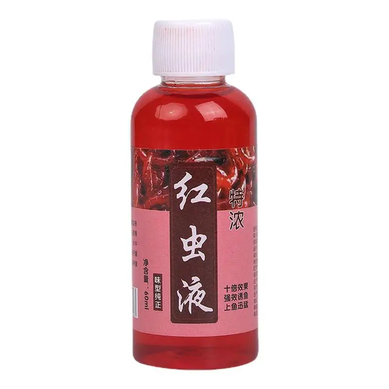 Red Worm Liquid 2.54Oz Bait Fish Additivo Ad Alta Concentrazione Fish Lure Enhancer Animal And Plant Protein Potenti Attrattivi