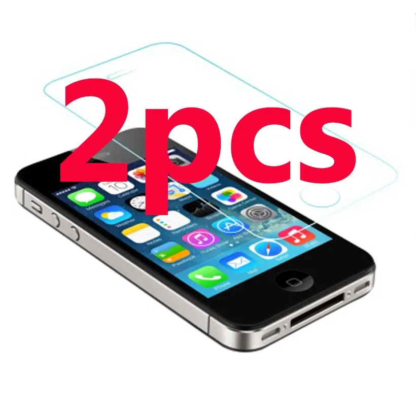 2Pc Verre Trempe Per Iphone 4 4S Screen Saver Protector 0.3Mm Vetro Temperato Ecran Protecteur Guard Per Ipone 4S Iphone 4 Protect