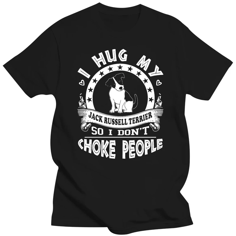 Jack Russell Terrier T-Shirt Regalo Stampato Stile Estivo Per Il Tempo Libero Maglietta Da Uomo Ottimo Abbigliamento Siti Web In Cotone