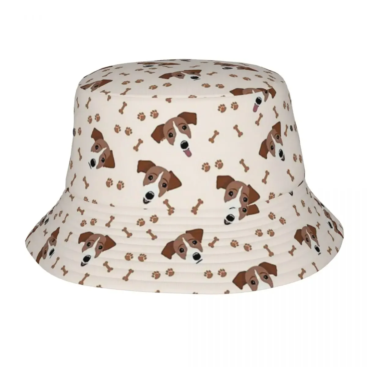 Jack Russell Terrier Cane Con Ossa Cappelli A Secchiello Cappello Panama Cappelli Bob Per Bambini Cappelli Da Pescatore Hip Hop All'Aperto Per Berrett