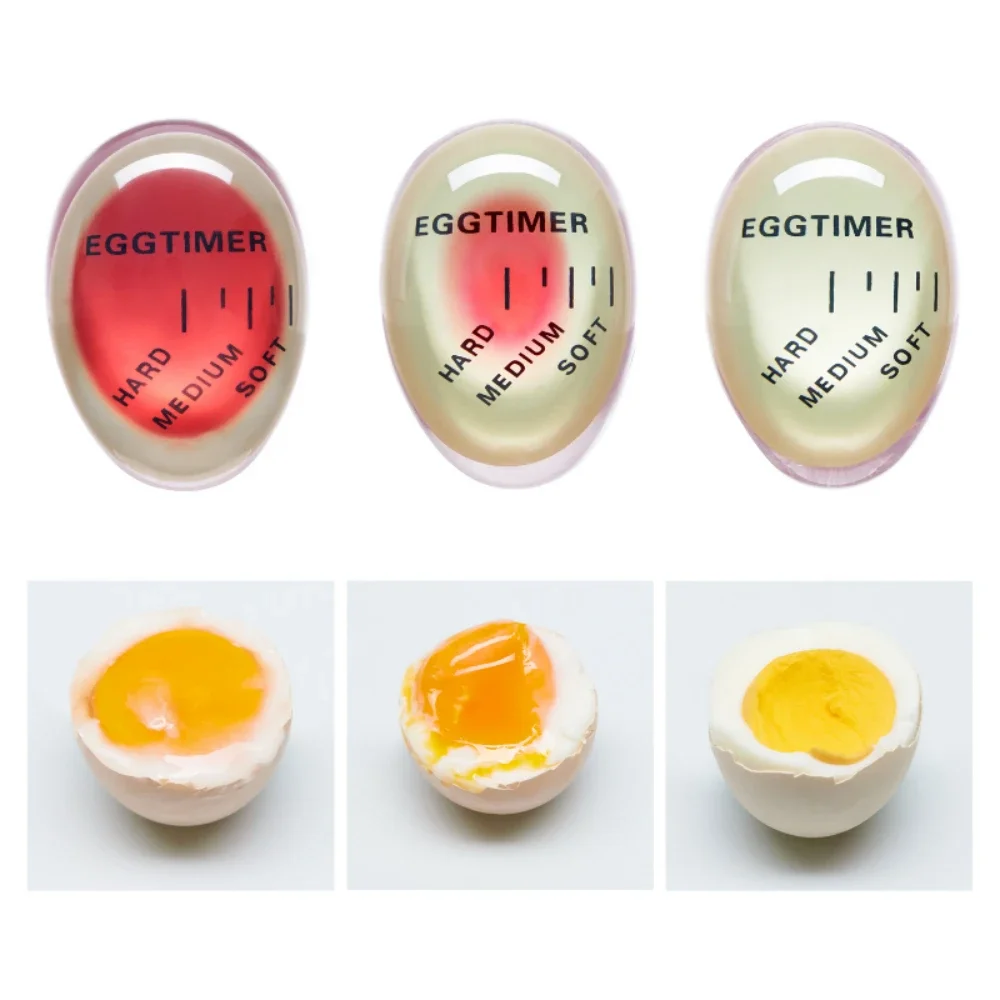 1Pc Egg Timer Kitchen Boiled Egg Timer Creativo Spotter Cotto All'Uovo