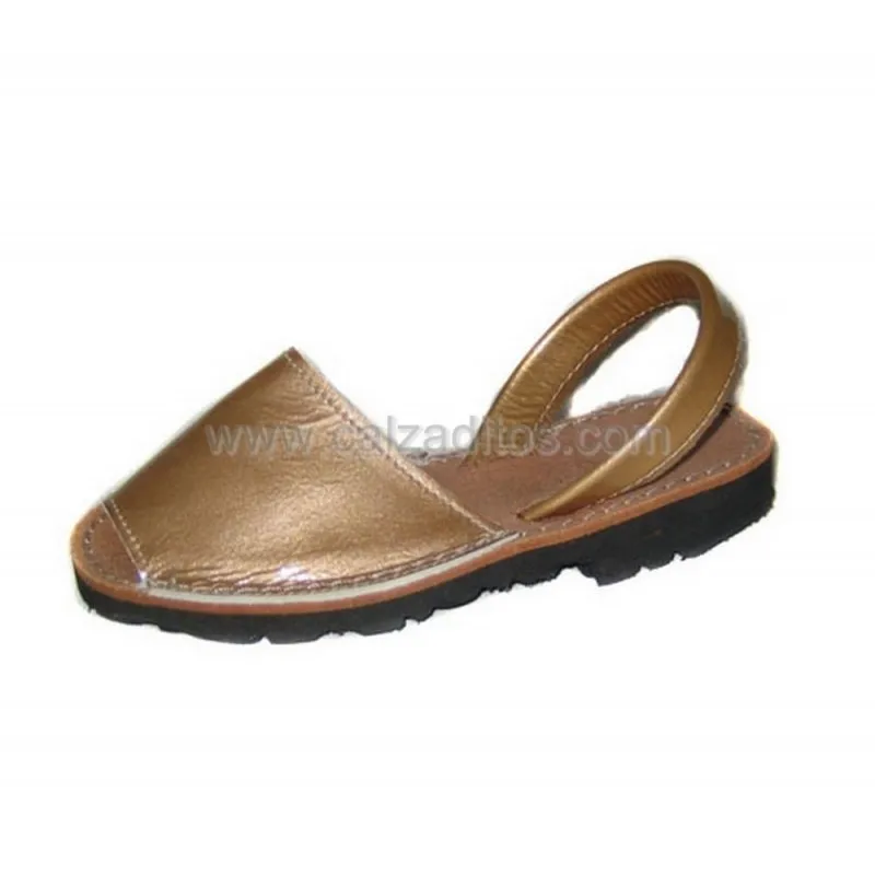 Menorquinas, Ibicencas, Abarcas, Perlado Brown Brevetto Avarcas