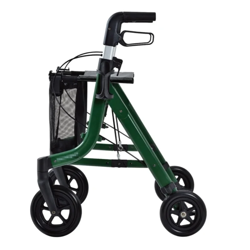 Deambulatore Rollator Con Sedile, Comode Maniglie E Schienale Spesso, Deambulatore Pieghevole Per Anziani