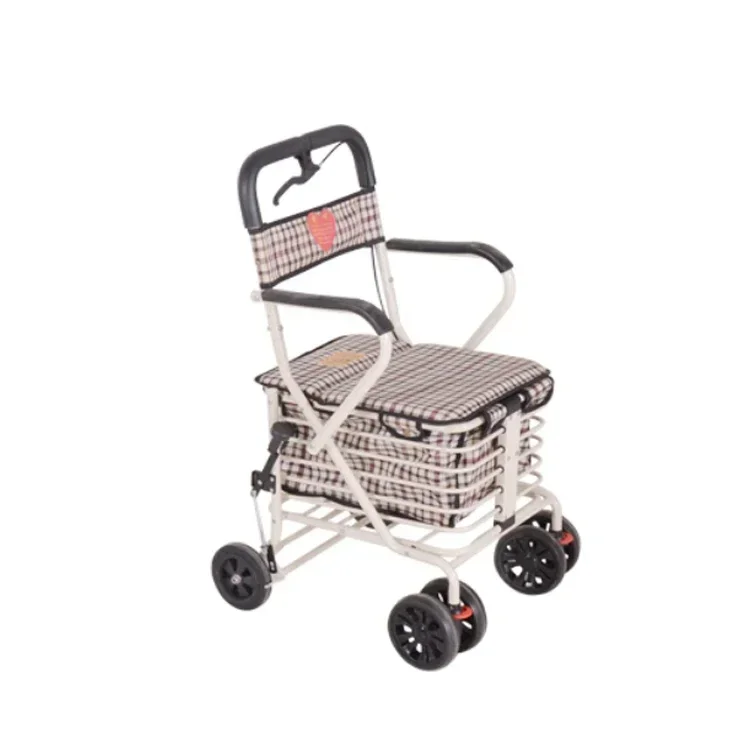 Deambulatore Pieghevole Per Anziani Con Sedile Per Anziani Deambulatore Rollator Shopping