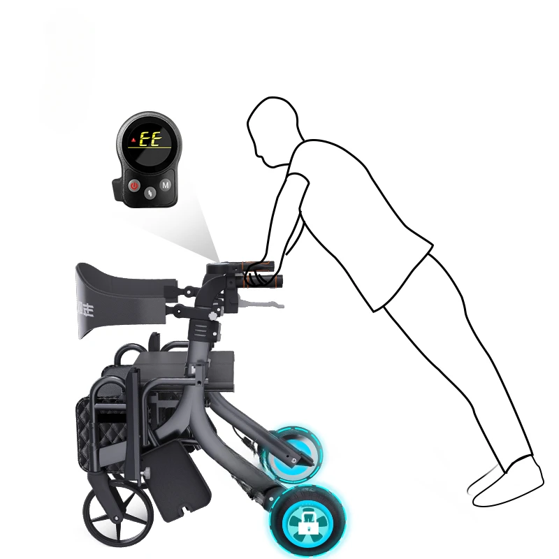 Mobilità Elettrica Anziani Walker Power Rollator Indoor Rollstuhl