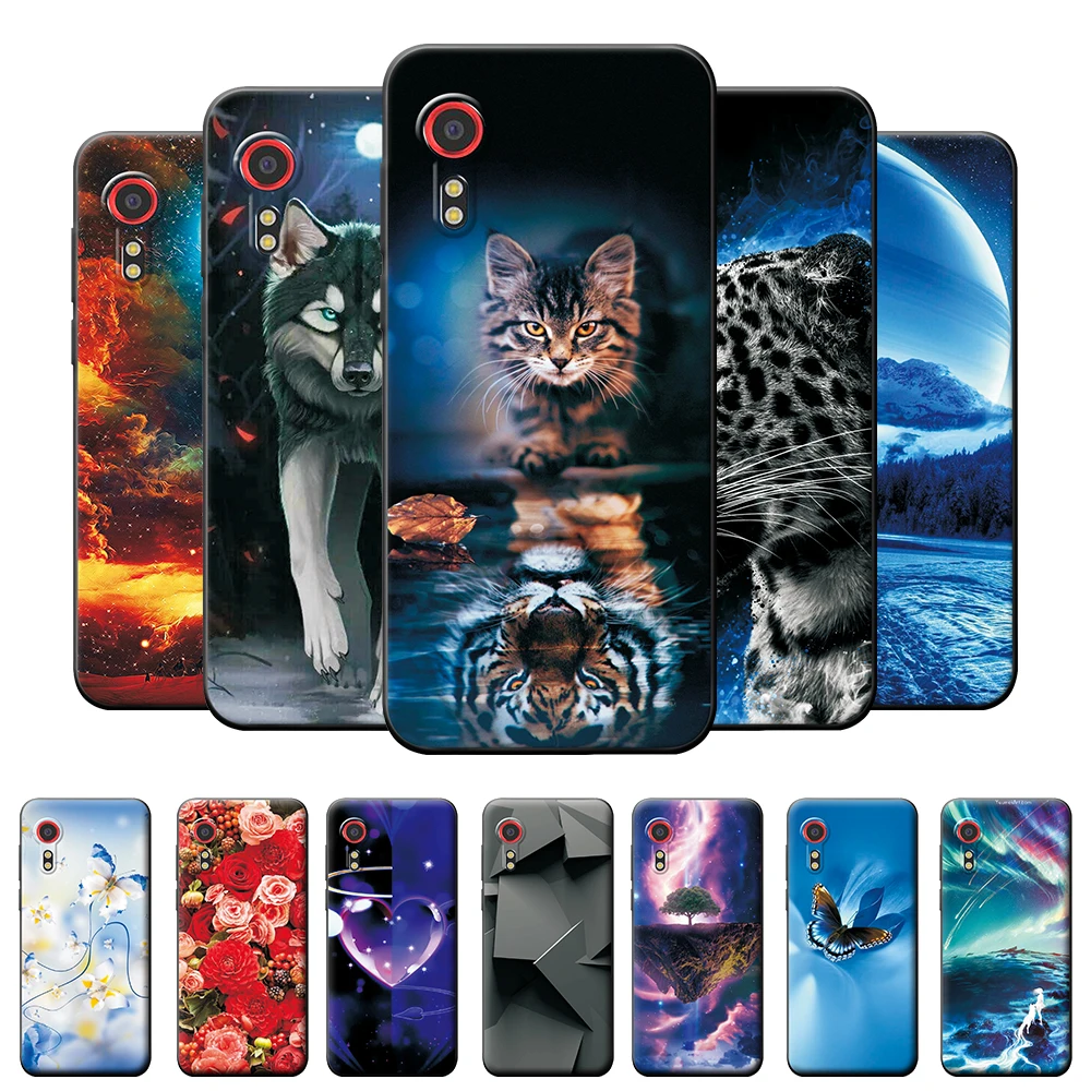 Per Samsung Galaxy Xcover 5 Cover Cover Cartoon Silicone Soft Tpu Back Case Per Samsung Xcover 5 Bumper Fundas Per Xcover 5 Shell