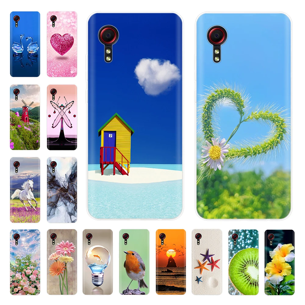 Per Samsung Galaxy Xcover 5 Custodia Flower Marble Tpu Cover Posteriore Morbida Per Samsung Xcover 5 Xcover 5 G525F Fundas Protettivi