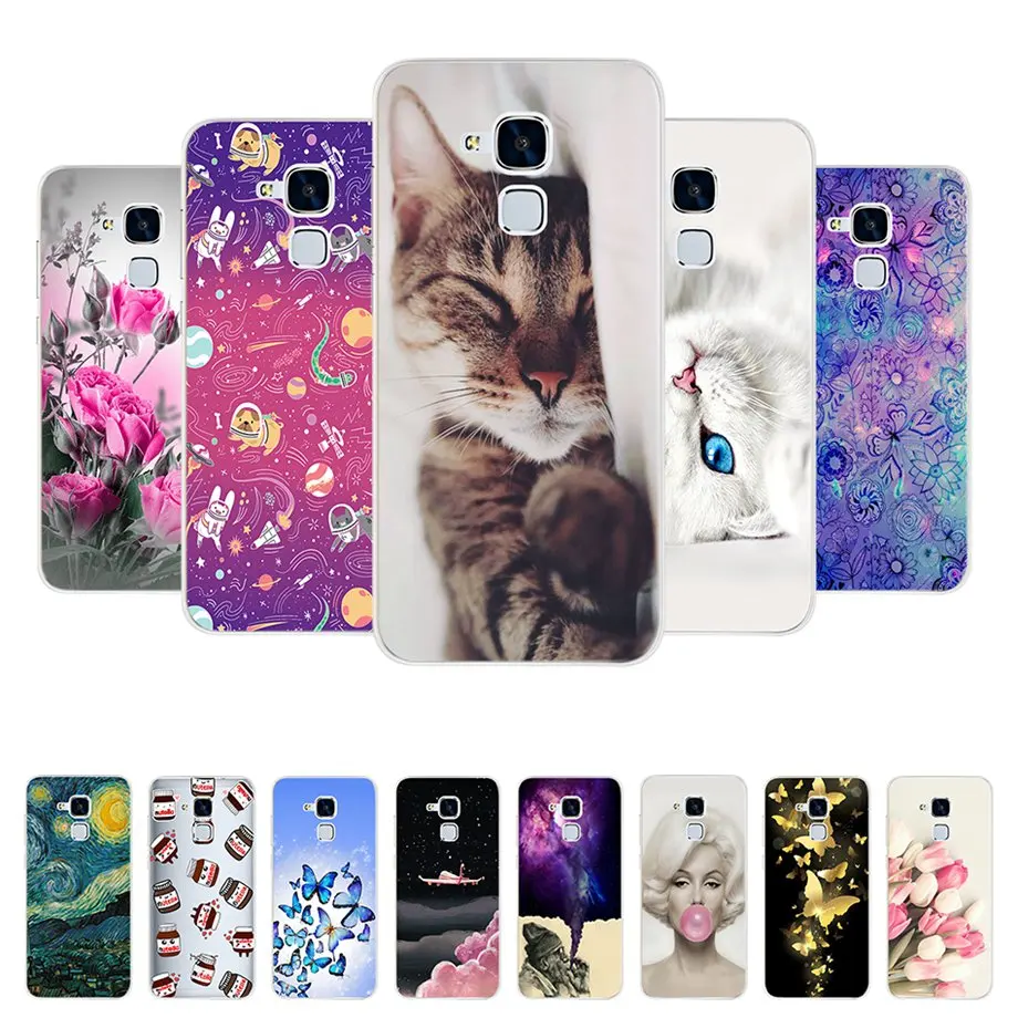 Custodia Cover Per Huawei Gt3 / Honor 7 Lite / Huawei Gr5 Mini Cover Custodia Morbida In Silicone Tpu Per Huawei Gt3 Fundas 5.2"
