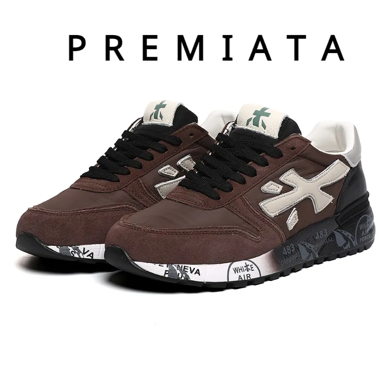 Premiata Scarpe Da Ginnastica Casual Da Uomo Marrone Nero Bianco Moda Scarpe Sportive Da Corsa Traspiranti Per Uomo Spedizione Gratuita Premiata