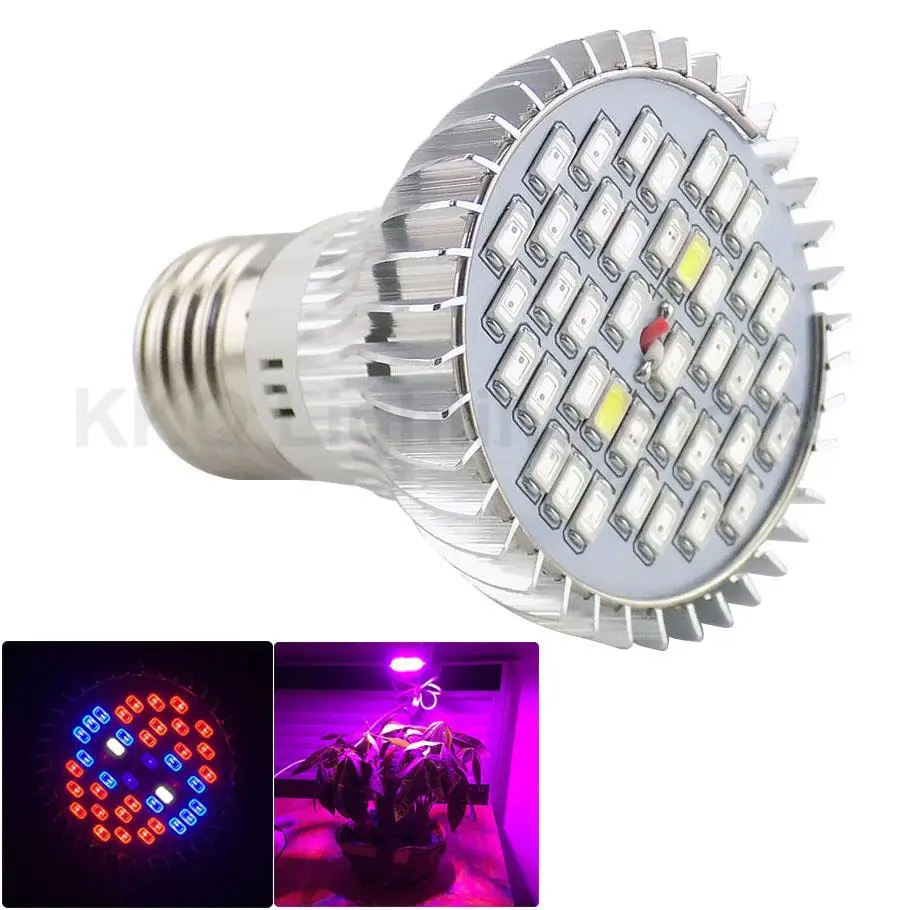 40 Led Uv Full Spectrum Led Grow Lights Lampadine Lampada Piante Idroponiche Illuminazione Serra Da Interno Grow Tent Plant Veg Flower