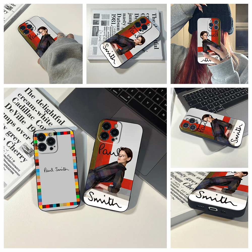 Custodia Per Telefono Fashion Ins Paul Ps Smith Per Iphone 11 12 Mini 13 14 Pro Xs Max X 8 7 Plus Se Xr Design Trasparente Shell