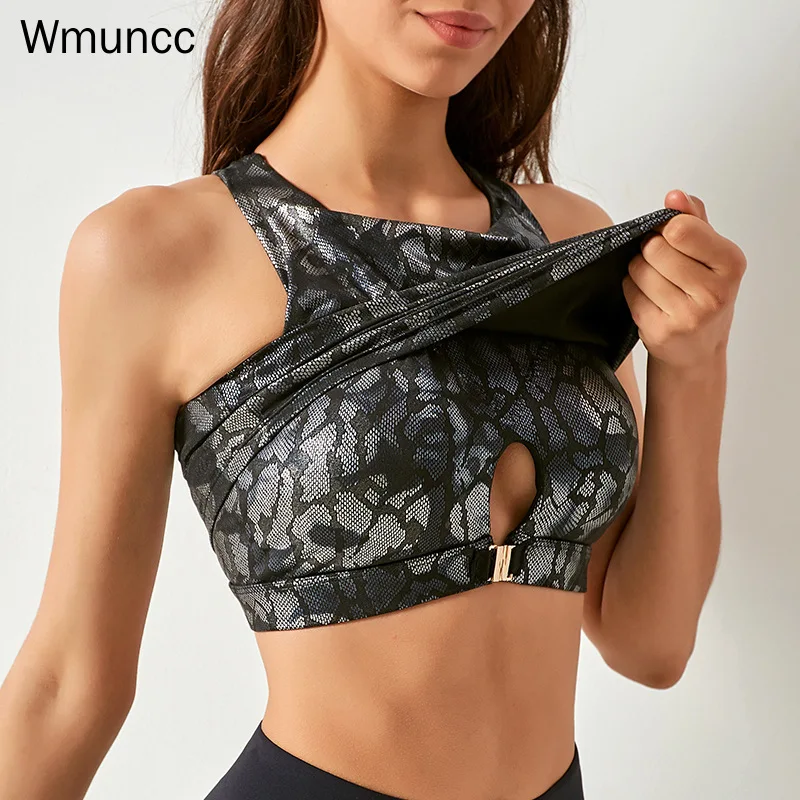 Wmuncc 2022 Reggiseni Sportivi Estivi Donna Fitness Yoga Crop Top Allenamento Atletico Intimo Antiurto Raccolto 2 In 1 Plus Size