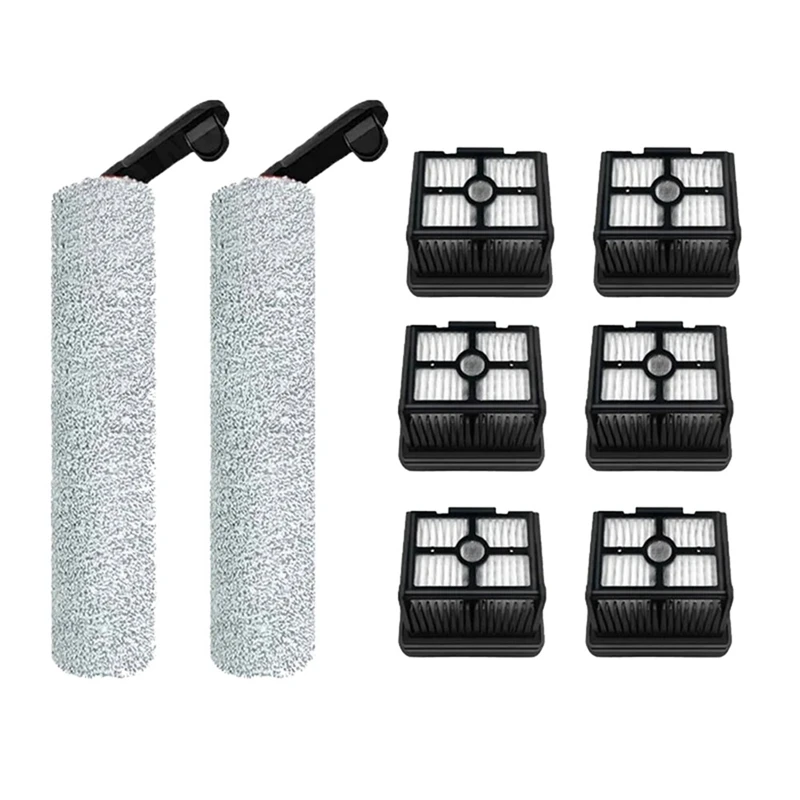 1 Set Core Soft Roller Brush Wet Dry Aspirapolvere Filtro Hepa Per Dreame H12 Pro / H12 Plus/H12 Sostituzione