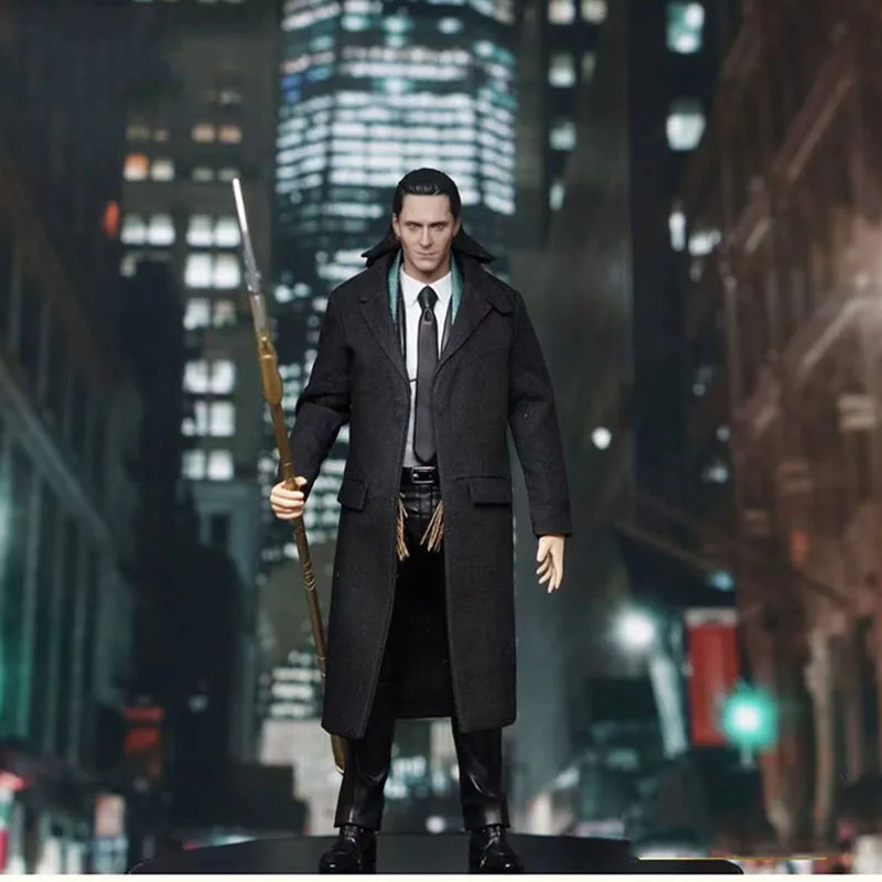 Maniple Studio 1/12 Loki River Cruise Tom Hidddleston Double Head Sculpt Coat Shoes Set Model For 6 ''Male Soldier Action Figur