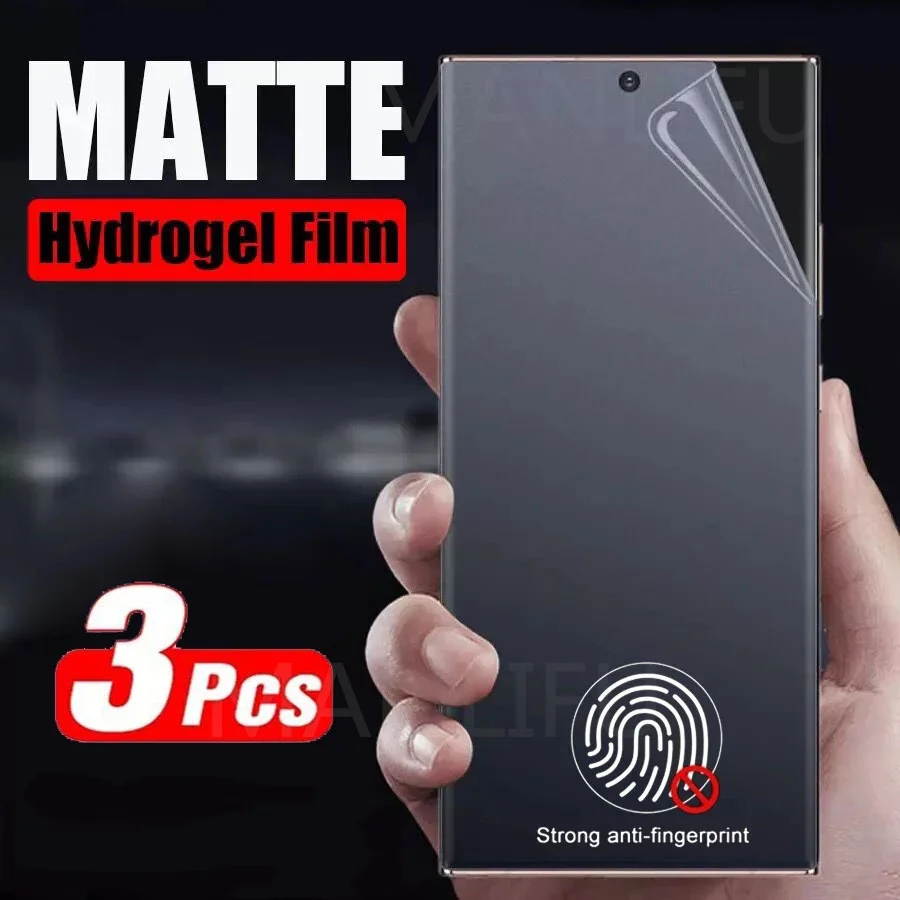 3Pcs Full Cover Matte Hydrogel Film Per Samsung Galaxy A25 Soft Tpu Screen Protector Per Samsung Galaxy A15 5G Galaxy A15 4G