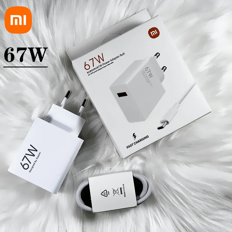 Caricabatterie Xiaomi 67W Originale Per Xiaomi Poco X3 Gt F3 Gt Poco X4 Pro Pad 5 Mi Mix Fold Mi 11 11Pro 11 Ultra 12 12X