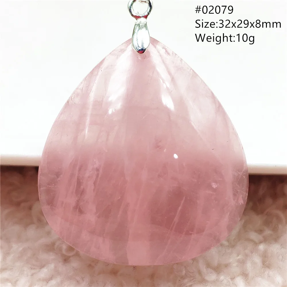 Quarzo Rosa Naturale Goccia D'Acqua Ciondolo Madagascar Rosso Genuino Rosso Rosa Quarzo Rosa Donna Uomo Amore Pietra Rosa Aaaaa