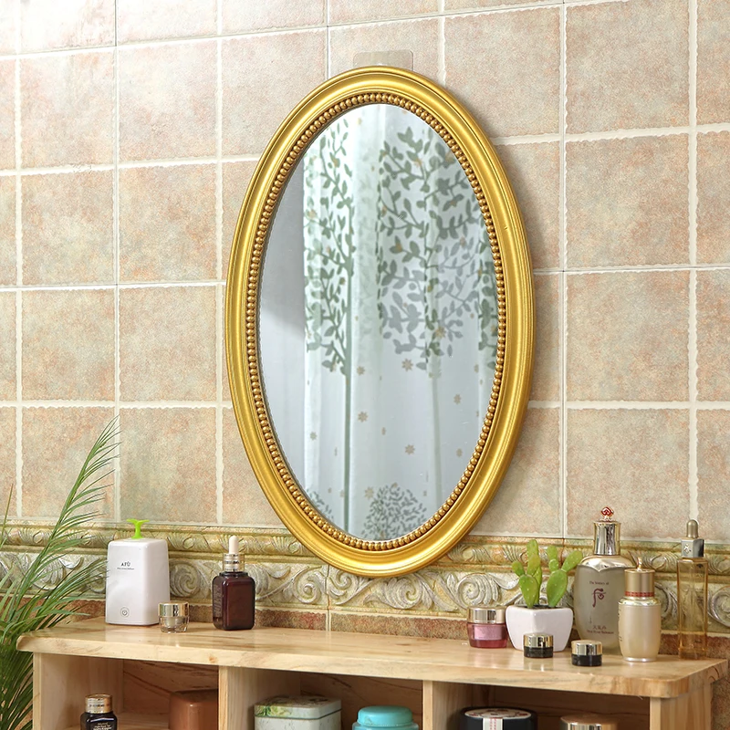 Scrivania Specchi Decorativi Vintage Stanza Spogliatoio A Base Rotonda Specchi Decorativi Trucco Appeso Espejo Pared Ayna Decorazione Della Casa
