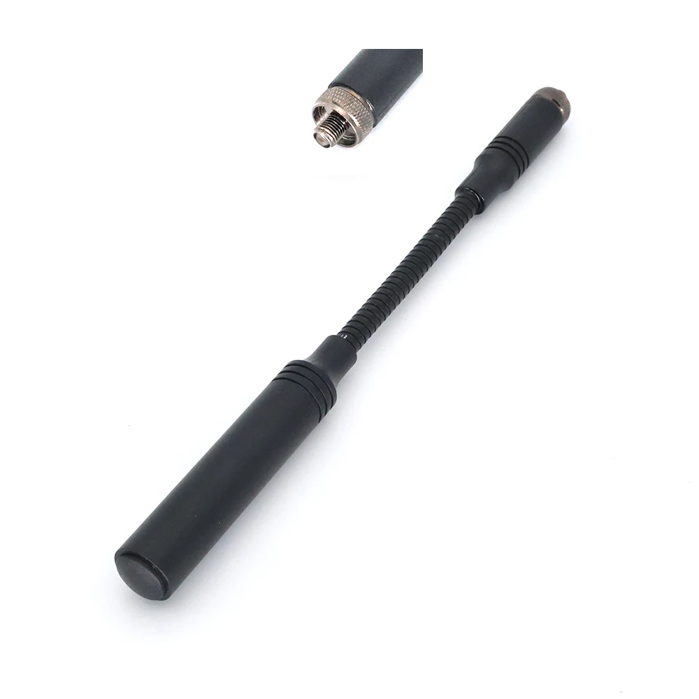 At-22 Antenna Pieghevole A Tubo D'Oca Da 23Cm Per Baofeng Uv-5R Uv-82 Bf-888S Walkie Talkie Uhf Vhf Sma-Accessori Femminili