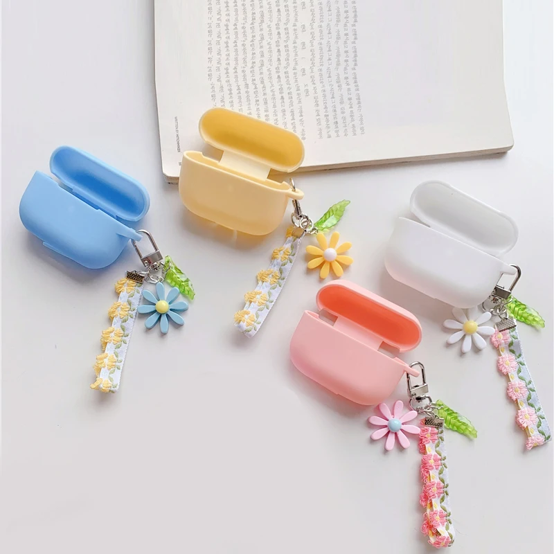 Per Oppo Enco X2 Custodia Moda Fiore Coreano Carino Ciondolo Portachiavi Per Oppo Enco Air3 Custodia Per Cuffie Per Oppo Enco X Case