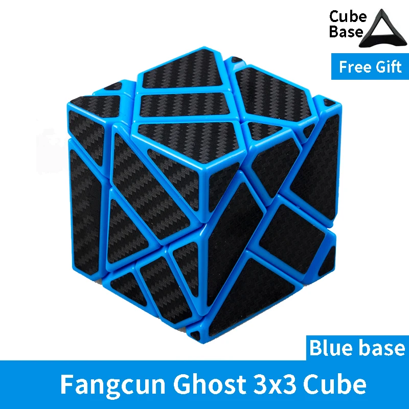 Fangcun Ghost Guimo Cube 3X3 Blue Strange-Shape Cube Magic Cube Puzzle Hollow Sticker Speed Cube Giocattoli Educativi 3X3 Ghost Cube