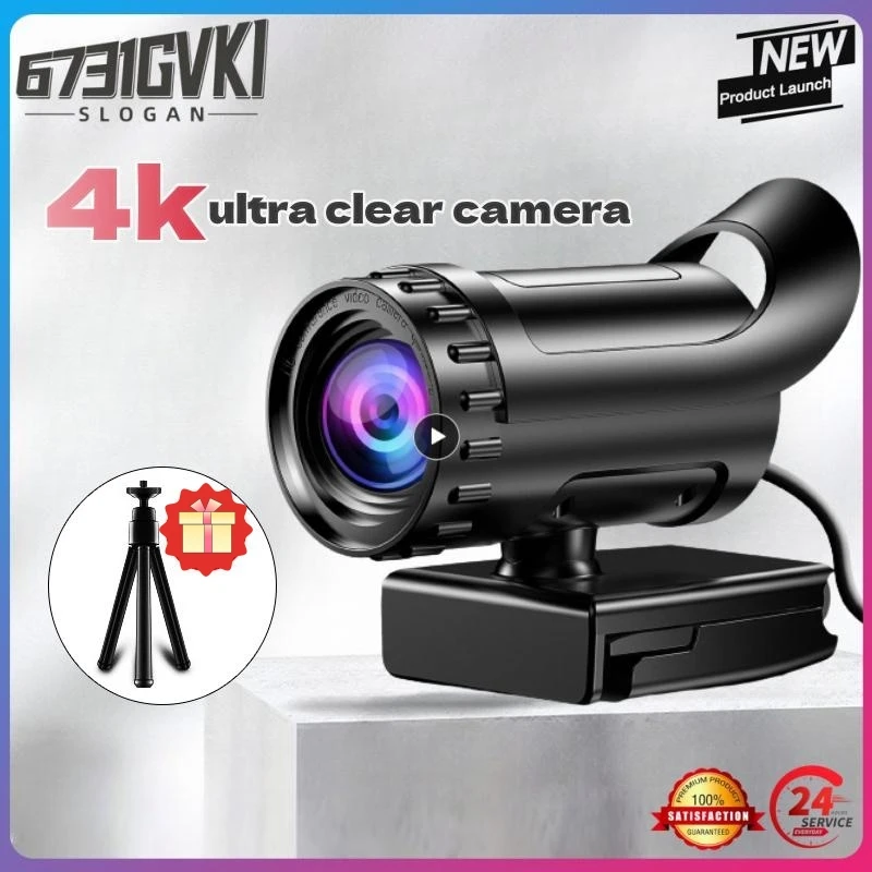 Mini Autofocus Telecamera Per Pc Grandangolare A 120 ° Con Microfono E Beauty 4K Hd Usb3.0 Webcam Free Drive Smart Home Support Windows