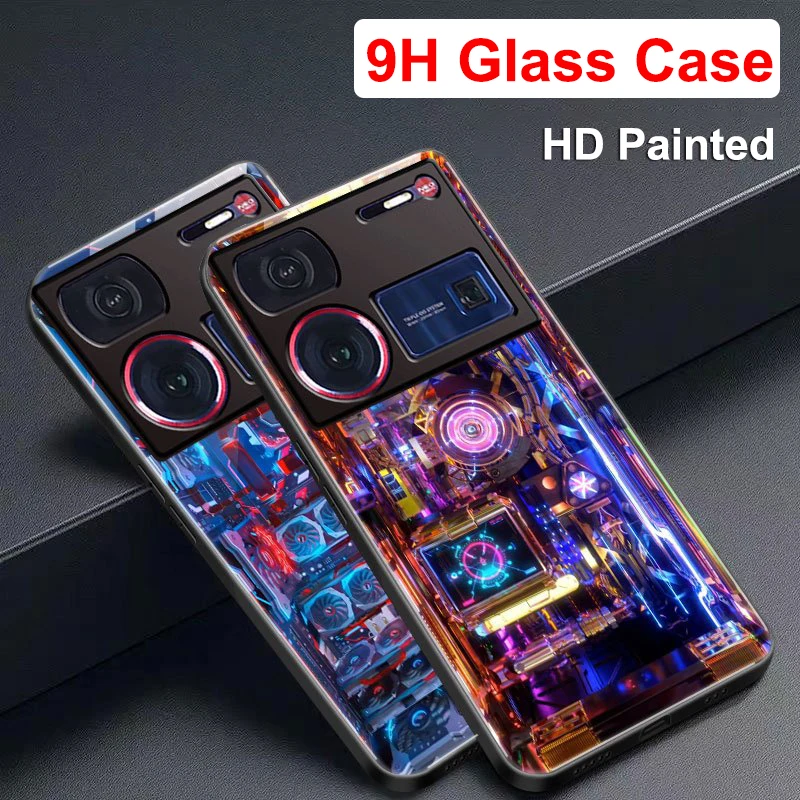 Custodia Per Nubia Z60 Ultra Case 9H Cover Posteriore In Vetro Temperato Per Nubia Z60Ultra Shell Per Nubia Z 60 Ultra Coque