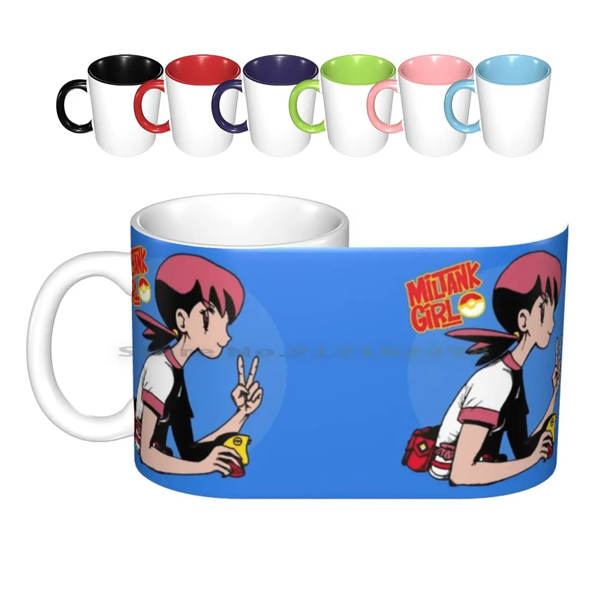 Miltank Girl Tazze In Ceramica Tazze Da Caffè Tazza Da Tè Al Latte Pocket Monsters Lucy Akane Gym Leader Challenge Rematch Pink Miltank