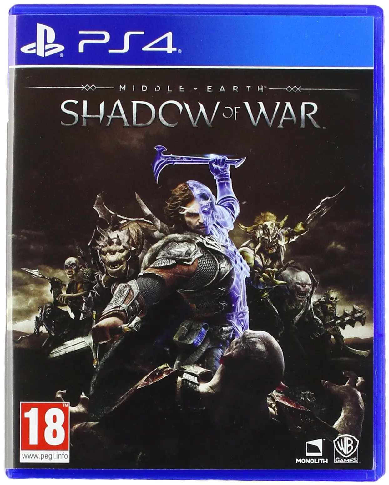 Middle Earth Shadow Of War Ps4 Per Playstation 4 Versione Disco Controllo Videogiochi Console Gamepad Comando Gioco