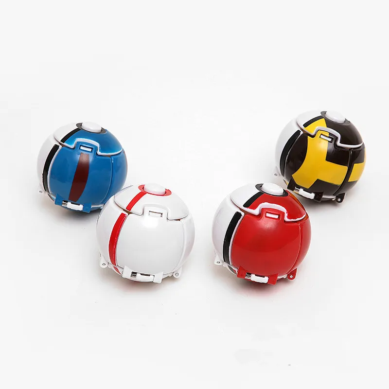 Pokemon Elf Ball Anime Figure Pikachu Charmander Litten Rockruff Pokeball Pocket Variant Toy Action Model Gift