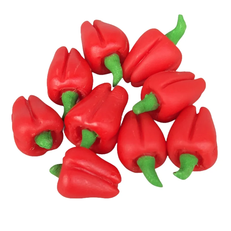 1:12 Scala Mini Peperoncino Rosso Frutta Verdura Negozio Aceessories Ob11 Bjd Barbie Blythe Dollhouse Decorazione Scena Supermercato Fai Da Te